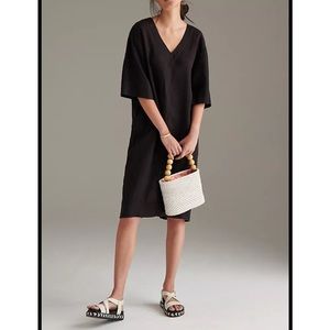 STATESIDE TUNIC LINEN MIDI DRESS